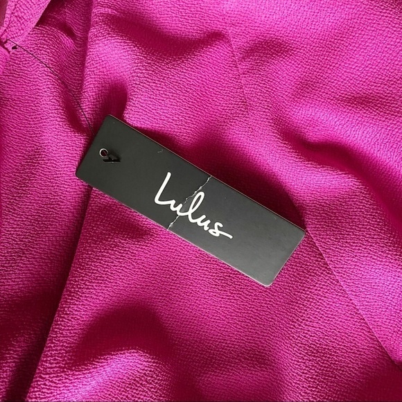 NWT Lulu's Purple Flounce Night Out Flowy Mini Dress - Picture 6 of 6